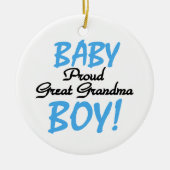 Proud Great Grandma Baby Boy Gifts Keramisch Ornament (Voorkant)