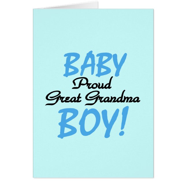 Proud Great Grandma Baby Boy Tshirts and Gifts (Voorkant)