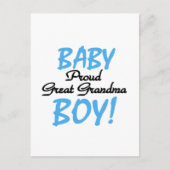 Proud Great Grandma Baby Boy Tshirts and Gifts Briefkaart (Voorkant)