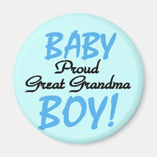 Proud Great Grandma Baby Boy Tshirts and Gifts Magneet