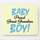 Proud Great Grandma Baby Boy Tshirts and Gifts Muismat (Voorkant)