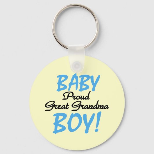 Proud Great Grandma Baby Boy Tshirts and Gifts Sleutelhanger (Voorkant)