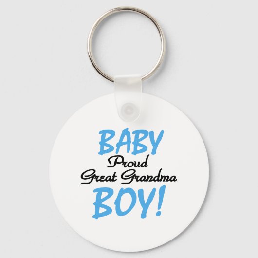 Proud Great Grandma Baby Boy Tshirts and Gifts Sleutelhanger (Voorkant)