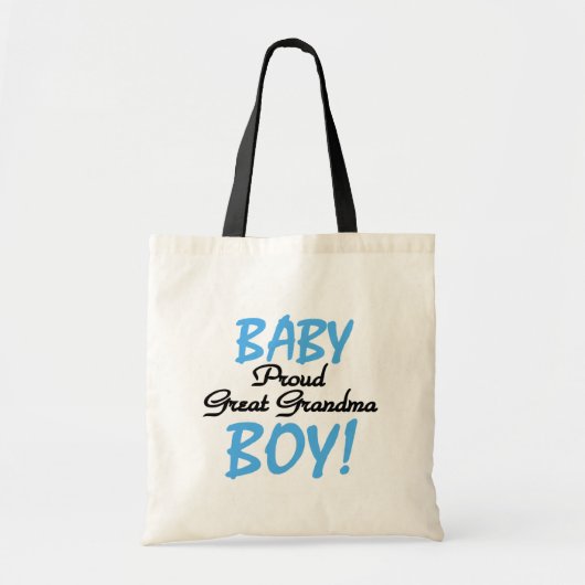 Proud Great Grandma Baby Boy Tshirts and Gifts Tote Bag (Voorkant)
