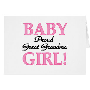 Proud Great Grandma Baby Girl-overhemden en -cadea
