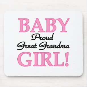Proud Great Grandma Baby Girl-overhemden en -cadea Muismat