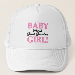 Proud Great Grandma Baby Girl-overhemden en -cadea Trucker Pet