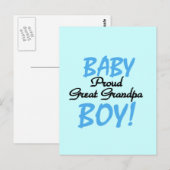 Proud Great Grandpa of Boy Tshirts and Gifts Briefkaart (Voorkant / Achterkant)