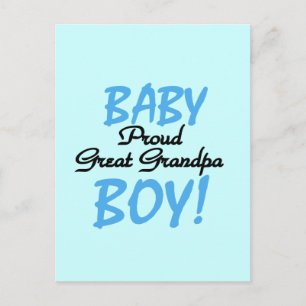 Proud Great Grandpa of Boy Tshirts and Gifts Briefkaart