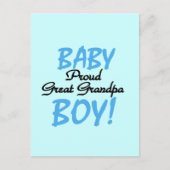 Proud Great Grandpa of Boy Tshirts and Gifts Briefkaart (Voorkant)