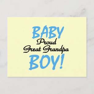 Proud Great Grandpa of Boy Tshirts and Gifts Briefkaart
