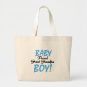 Proud Great Grandpa of Boy Tshirts and Gifts Grote Tote Bag (Voorkant)