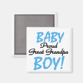Proud Great Grandpa of Boy Tshirts and Gifts Magneet (Voorkant / Achterkant)