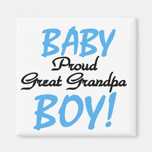 Proud Great Grandpa of Boy Tshirts and Gifts Magneet (Voorkant)