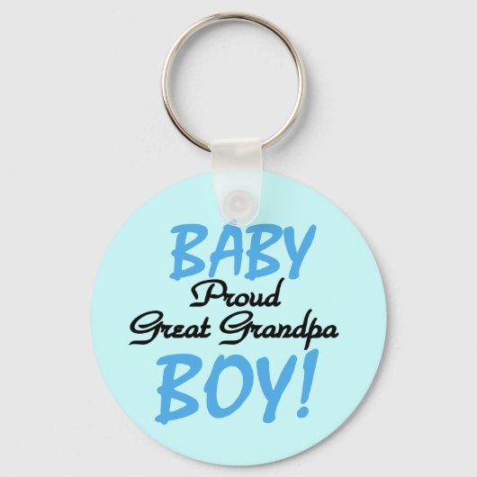 Proud Great Grandpa of Boy Tshirts and Gifts Sleutelhanger (Voorkant)