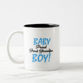 Proud Great Grandpa of Boy Tshirts and Gifts Tweekleurige Koffiemok (Links)