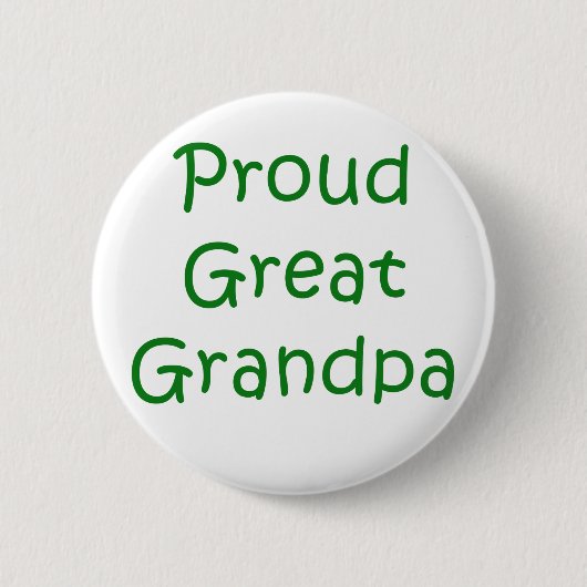 Proud Great Grandpa Ronde Button 5,7 Cm (Voorkant)