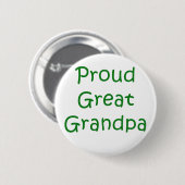 Proud Great Grandpa Ronde Button 5,7 Cm (Voorkant /achterkant)
