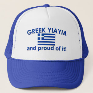 Proud Greek Yia Yia Trucker Pet