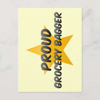 Proud Grocery Bagger Briefkaart