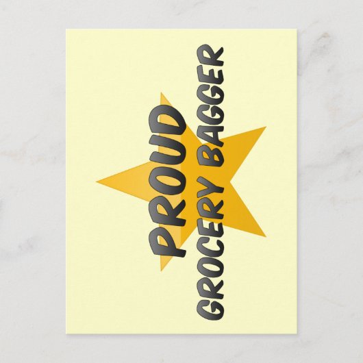 Proud Grocery Bagger Briefkaart (Voorkant)
