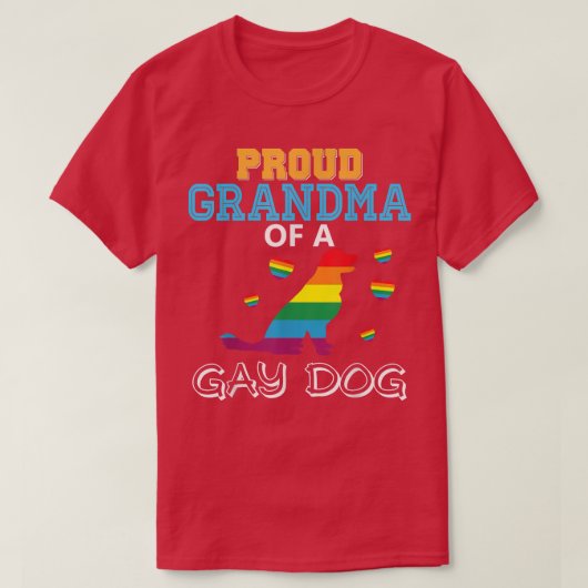 Proud grootmoeder van een homoseksuele homo-homo-h t-shirt (Design voorkant)