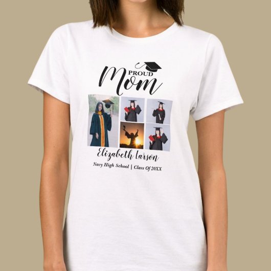 Proud Guardians aangepaste naam, fotocollage parti T-shirt