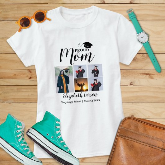 Proud Guardians aangepaste naam, fotocollage parti T-shirt