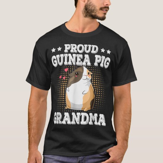 Proud Guinea Pig Grandma Funny Guinee Pig Mothers T-shirt (Voorkant)