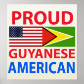 Proud Guyanese American Poster (Voorkant)