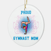 Proud Gymnast Mam Keramisch Ornament (Links)