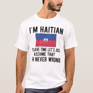 Proud Haitian Heritage Haiti Roots Haïtiaanse vla T-shirt