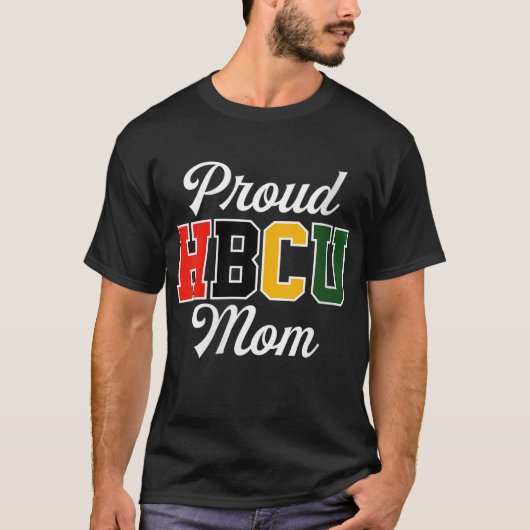 Proud HBCU Mam Black College en Universiteit Moede T-shirt (Voorkant)