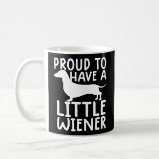 Proud heeft een kleine Wiener Funny Dachshund Dog Koffiemok