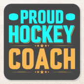 Proud Hockey Coach Kartonnen Onderzetters (Voorkant)