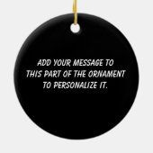 Proud Hockey Coach Keramisch Ornament (Achterkant)