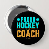 Proud Hockey Coach Ronde Button 4,0 Cm (Voorkant /achterkant)