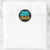 Proud Hockey Coach Ronde Sticker (Tas)