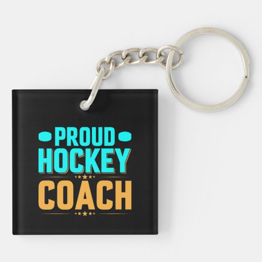 Proud Hockey Coach Sleutelhanger (Achterkant)
