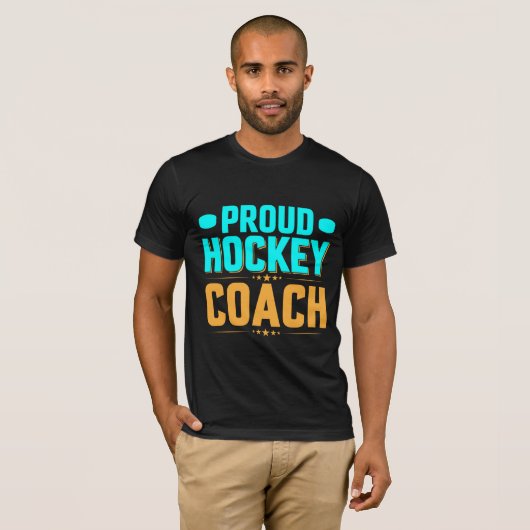 Proud Hockey Coach T-shirt (Voorkant volledig)