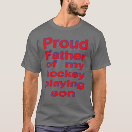 Proud hockey dad t-shirt (Voorkant)