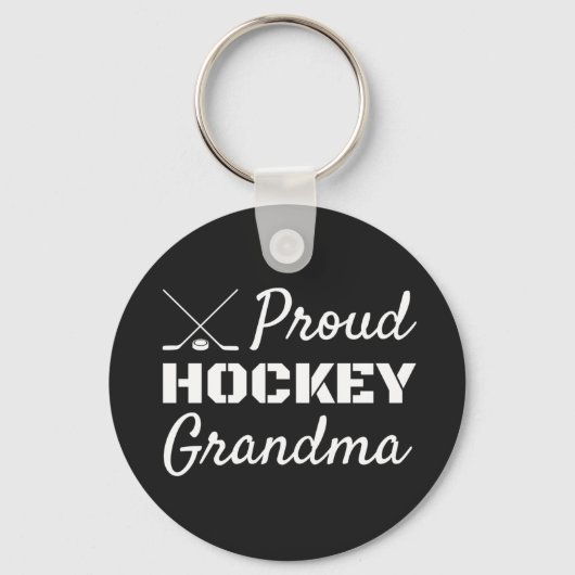 Proud Hockey Grandma sleutelhanger zwart (Voorkant)