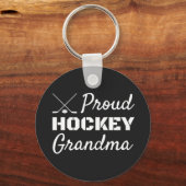 Proud Hockey Grandma sleutelhanger zwart (Voorkant)