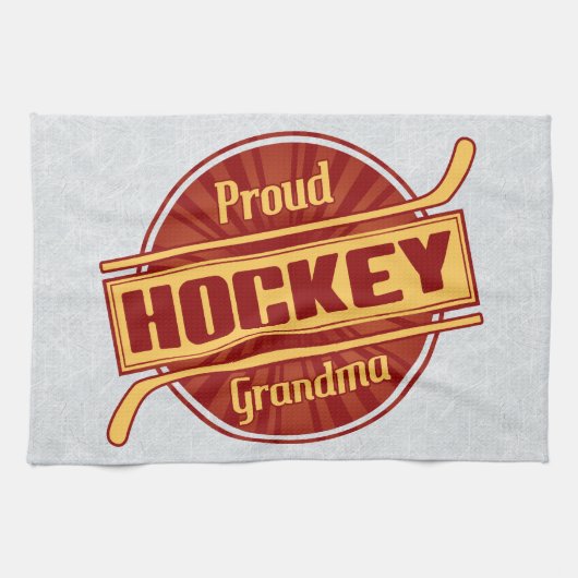 Proud Hockey Grandma Theedoek (Horizontaal)