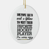 Proud Hockey Mapfoto Keramisch Ornament (Rechts)