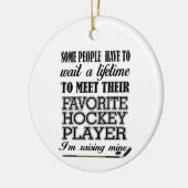 Proud Hockey Mapfoto Keramisch Ornament (Links)