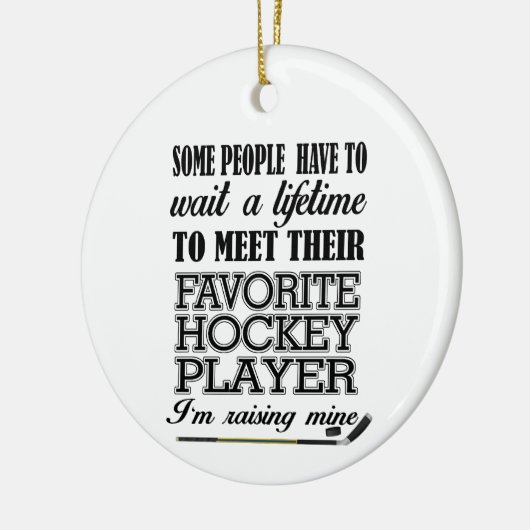 Proud Hockey Mapfoto Keramisch Ornament (Links)