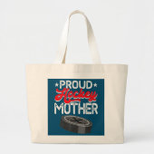 Proud Hockey Moeder Moederdag Sport Lover Mama Grote Tote Bag (Voorkant)