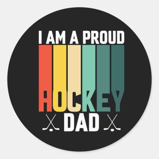 Proud Hockey Ronde Sticker (Voorkant)