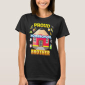 Proud Homeschool Brother Pap Mam Familie Kind Teru T-shirt (Voorkant)